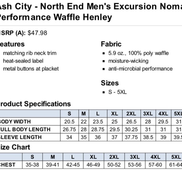 🌟Performance Waffle Knit Henley - Picture 6 of 9